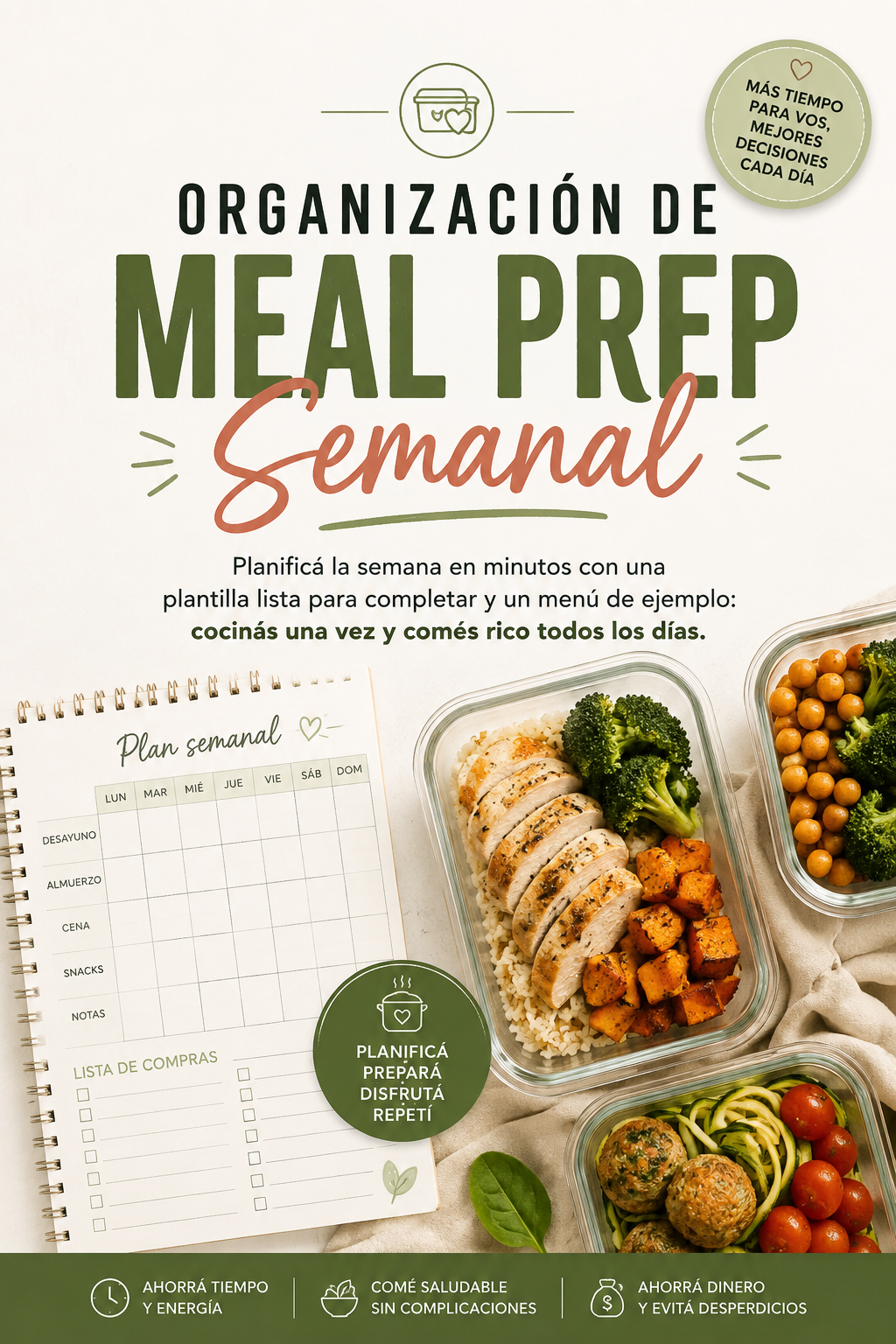Organización de Meal Prep Semanal