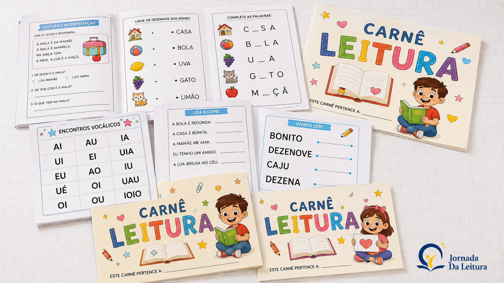 Preview de Carnê da Leitura — O Recurso Completo para Alfabetização