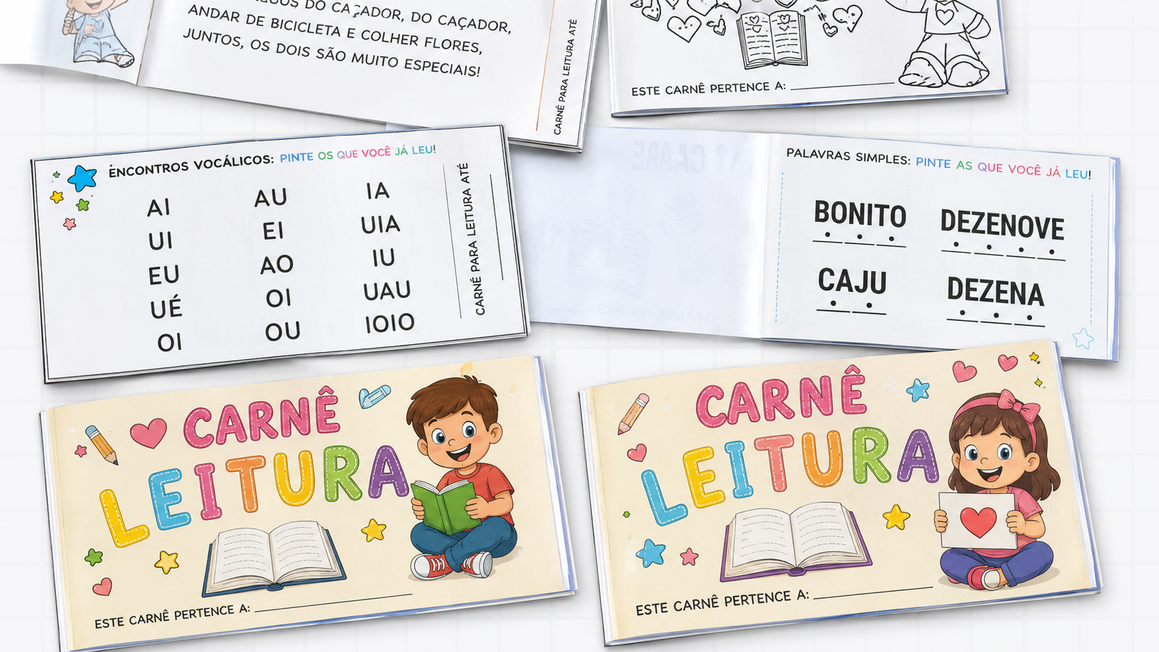 Preview de Carnê da Leitura — O Recurso Completo para Alfabetização